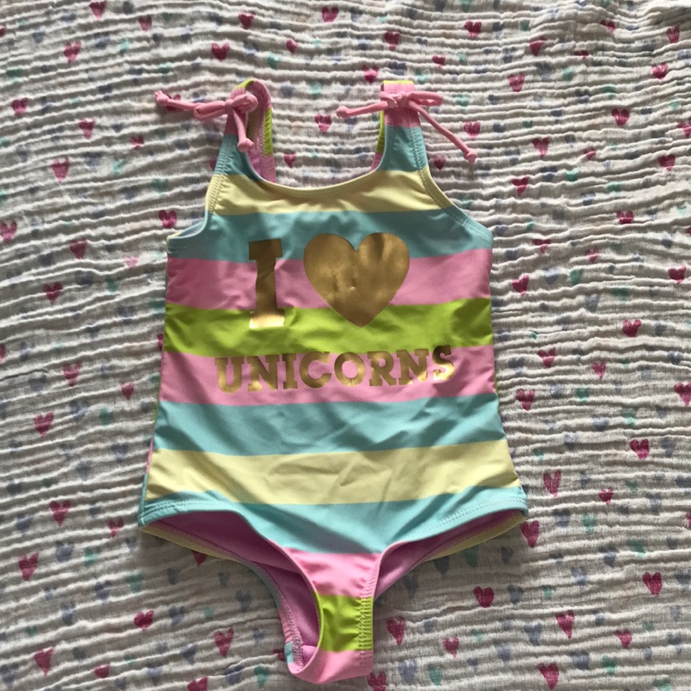 4/$20 Sweet Pineapple unicorn bathing suit